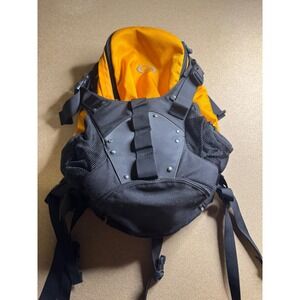 Oakley Technical Backpack Yellow Black Outdoor Hiking Daypack Bag Vintage Style